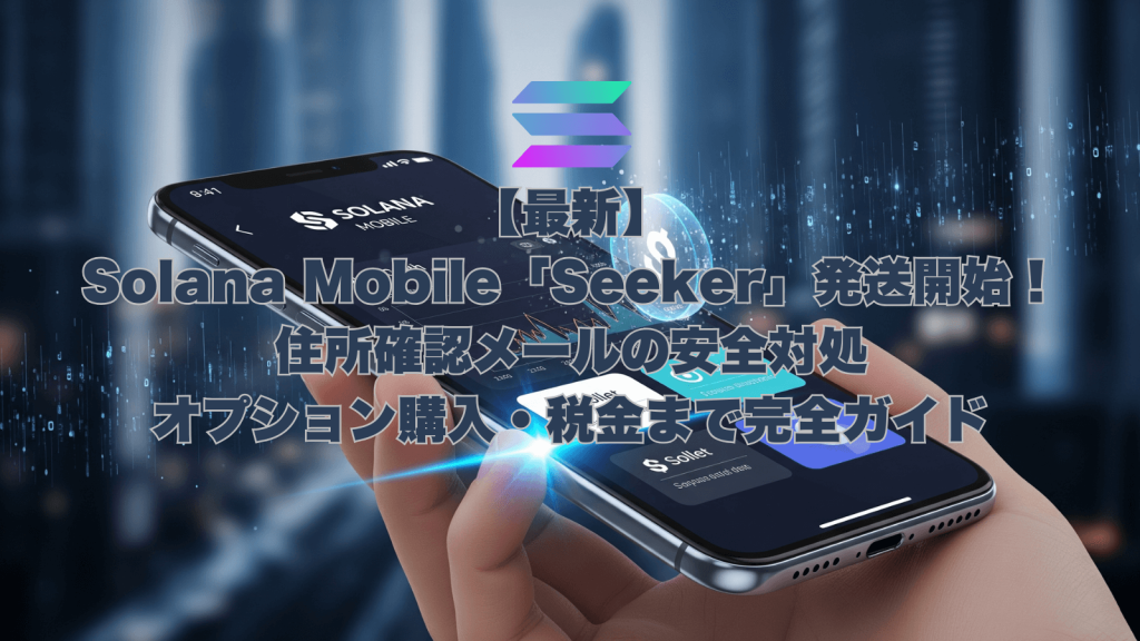 Solana Mobile Seeker が手の中に。最新情報と安全対策、購入ガイド。
